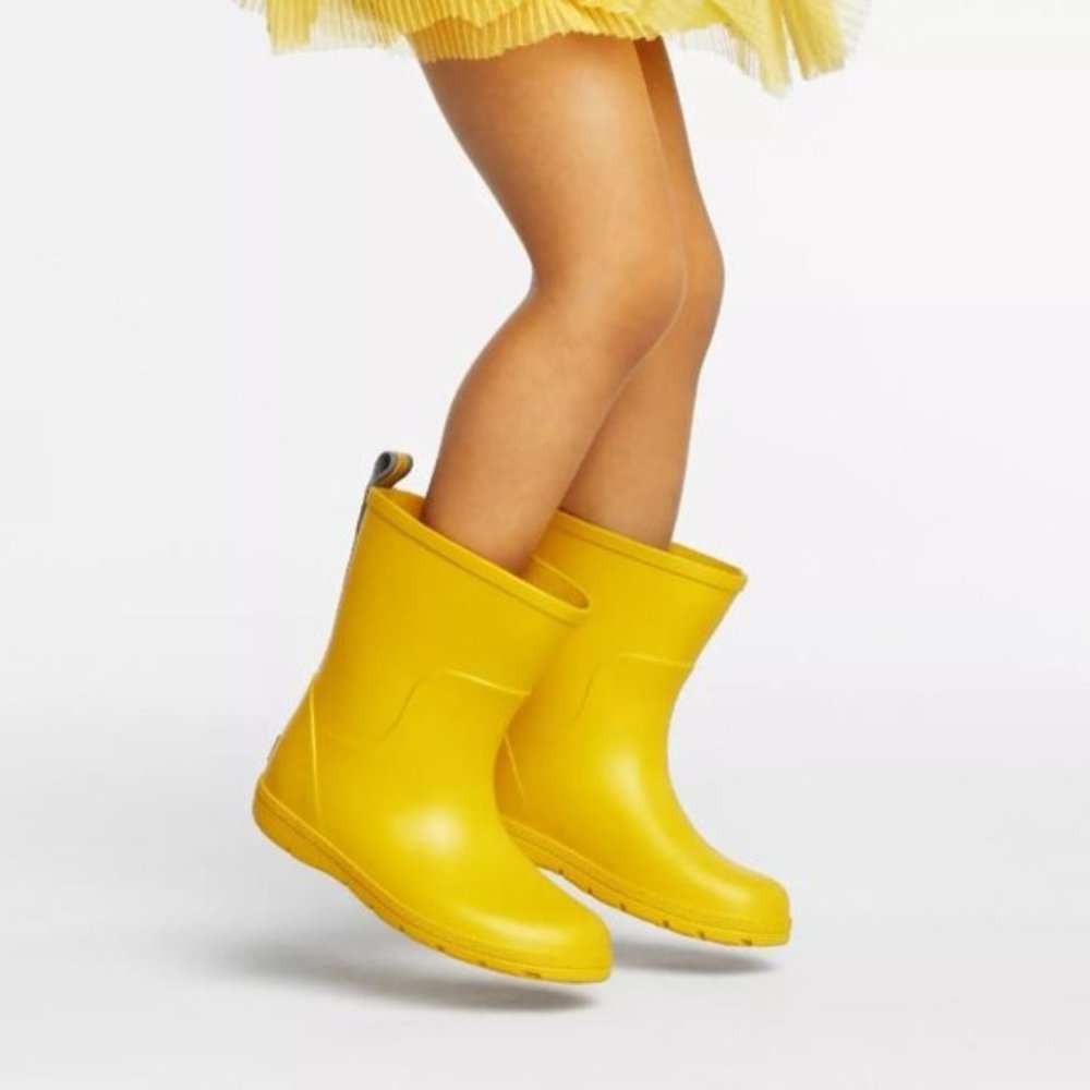 Totes Cirrus Charley Tall Rain Boots Yellow 5-6